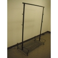 Black Wrought iron Style Coat / Shoe Rack